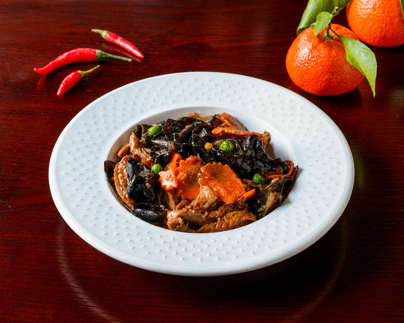 Sauté aux champignons noirs — restaurant Le Shang'Hai Belfort