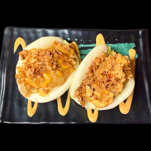 Gua Bao au poulet croustillant 2 pc