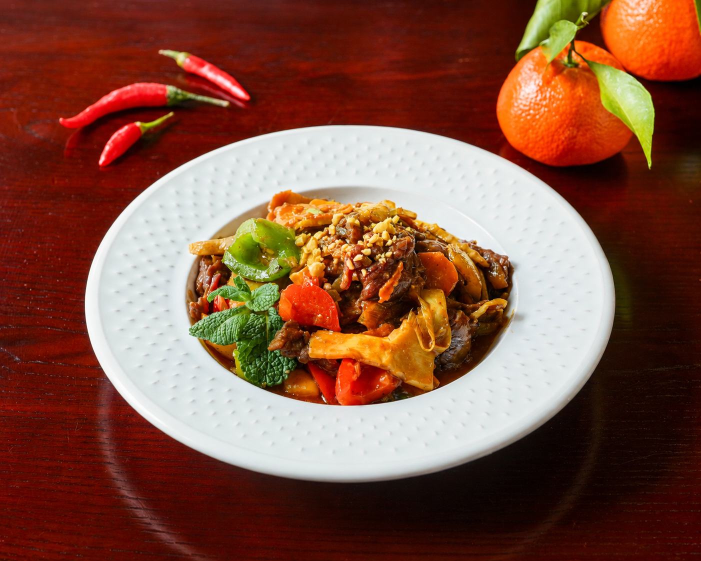 Bœuf sauté aux légumes — restaurant Le Shang'Hai Belfort